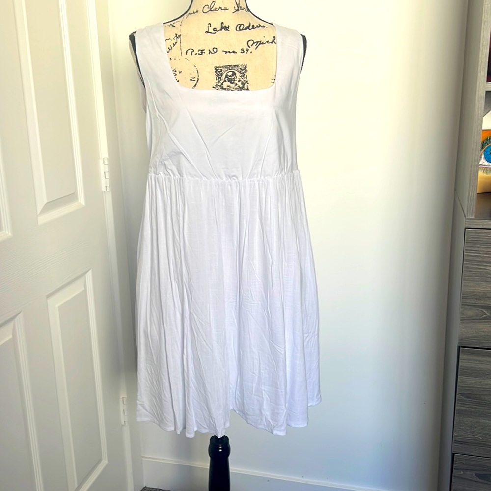 And Now This White Summer Dress NEW sz Lg❤️🔥❤️🔥👀💯SEXY